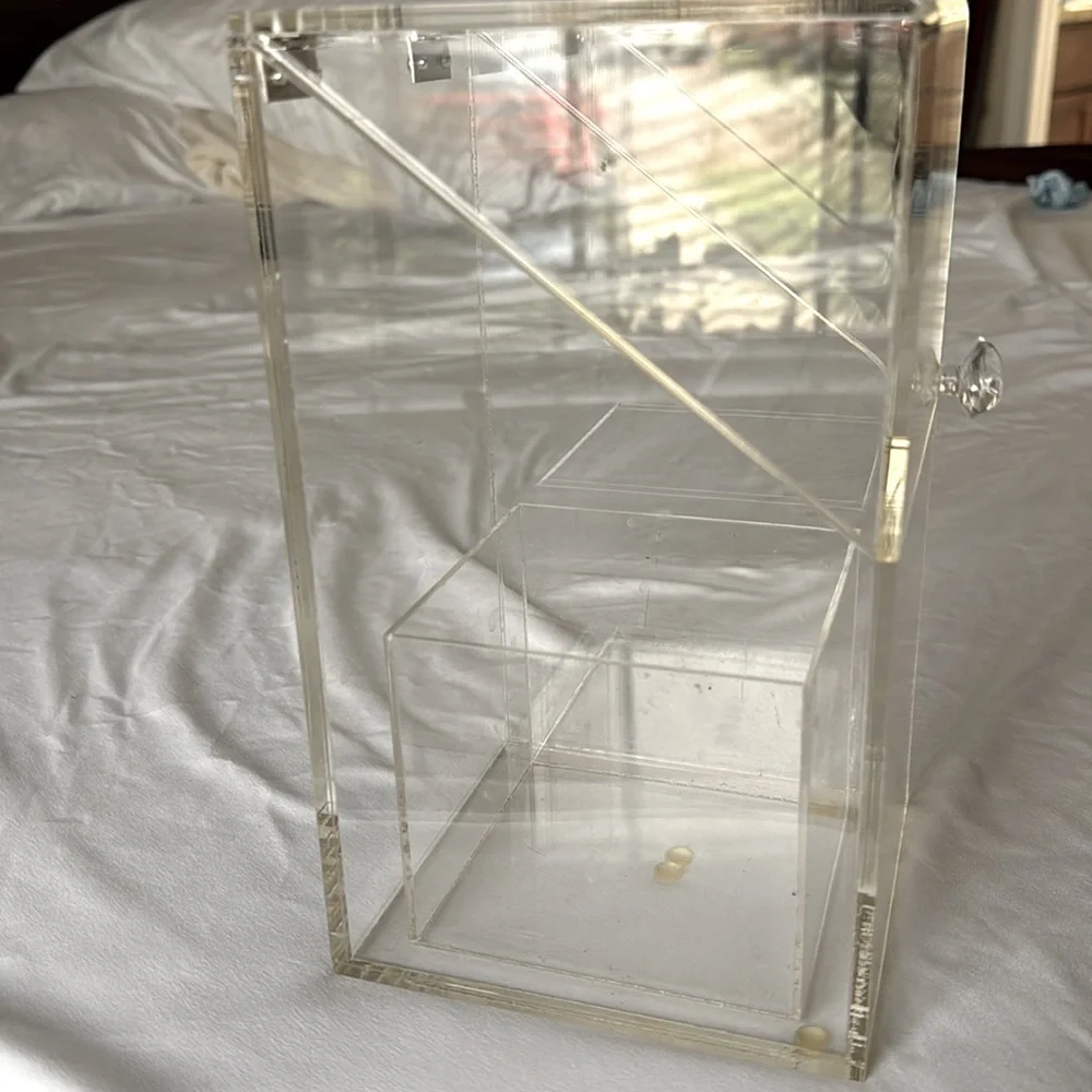 Acrylic makeup brush holder organizer